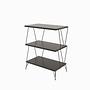 Lazandos Side Table Wood Veneer Anthracite 7