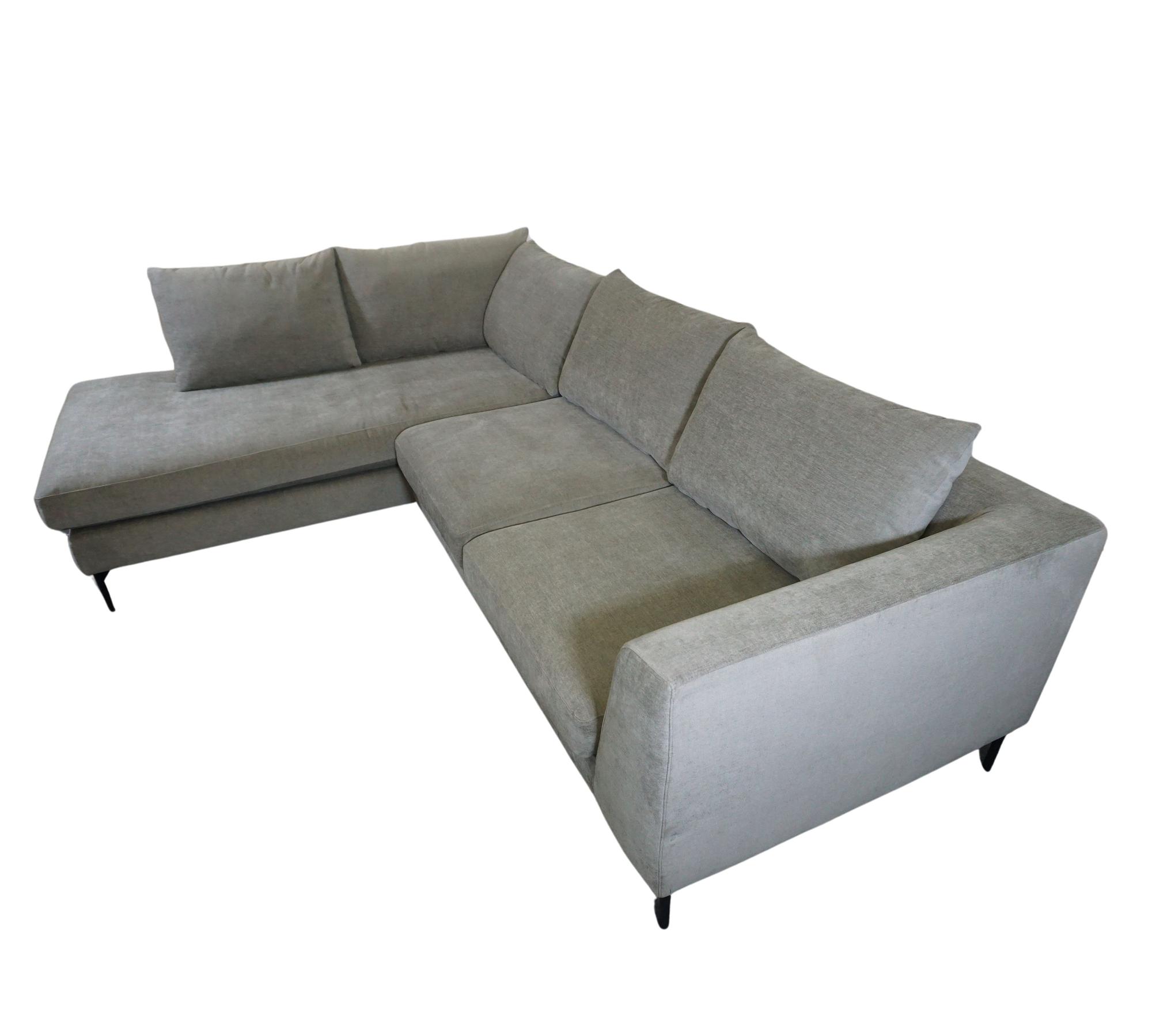 Noa Ecksofa Récamiere Links Planet Grey Green 7