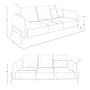 Sofa 6257 2-Sitzer Leder Braun 7