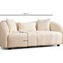 Venedik Sofa 2-Sitzer Creme 5