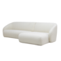 Blanca 3-Sitzer Sofa Récamiere Rechts Bouclé Off White 1