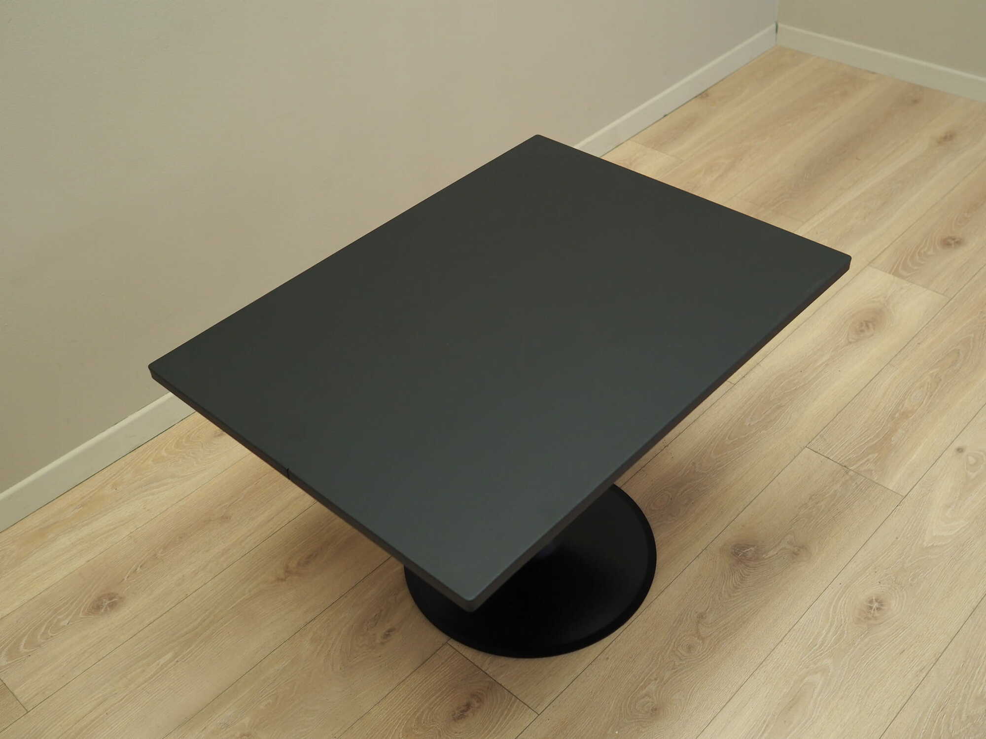 Side table wood black 1970s 3