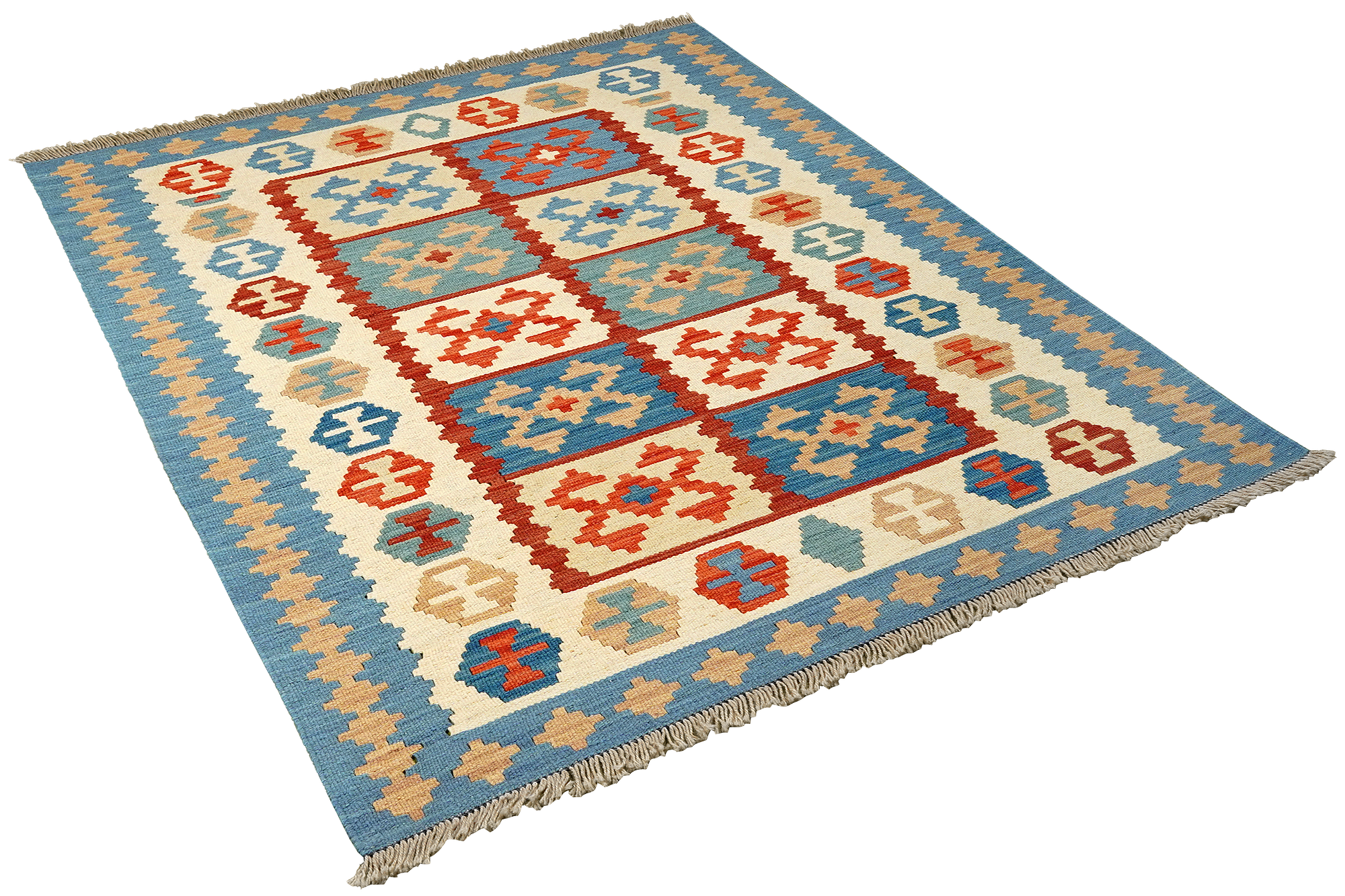 Kilim Gashgai Teppich Mehrfarbig 2