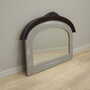 Vintage Mirror Oak Wood Brown 1960s 5