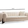 Sandreo 3-Sitzer Sofa Weiß 8