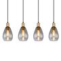 Fanni Type A Pendant Light Smoked Glass Iron Black 0