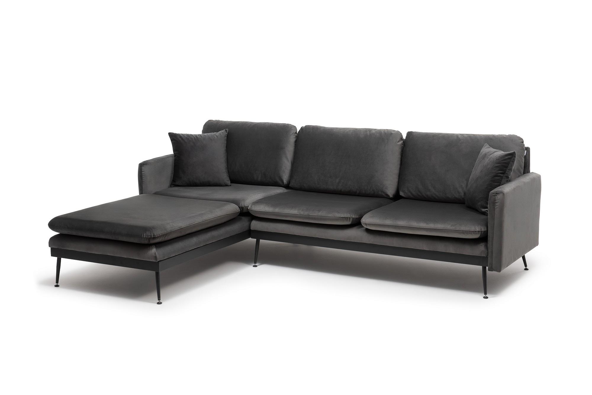 Reya Corner Sofa Charcoal 8
