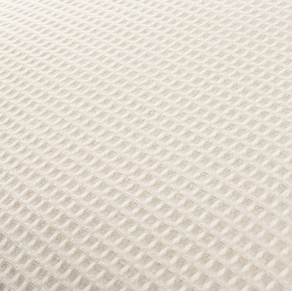 Kissen und Decken Set aus Waffelpiqué 100% Baumwolle Creme 4