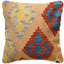 Kilim Kissenbezug Wolle Rot 0