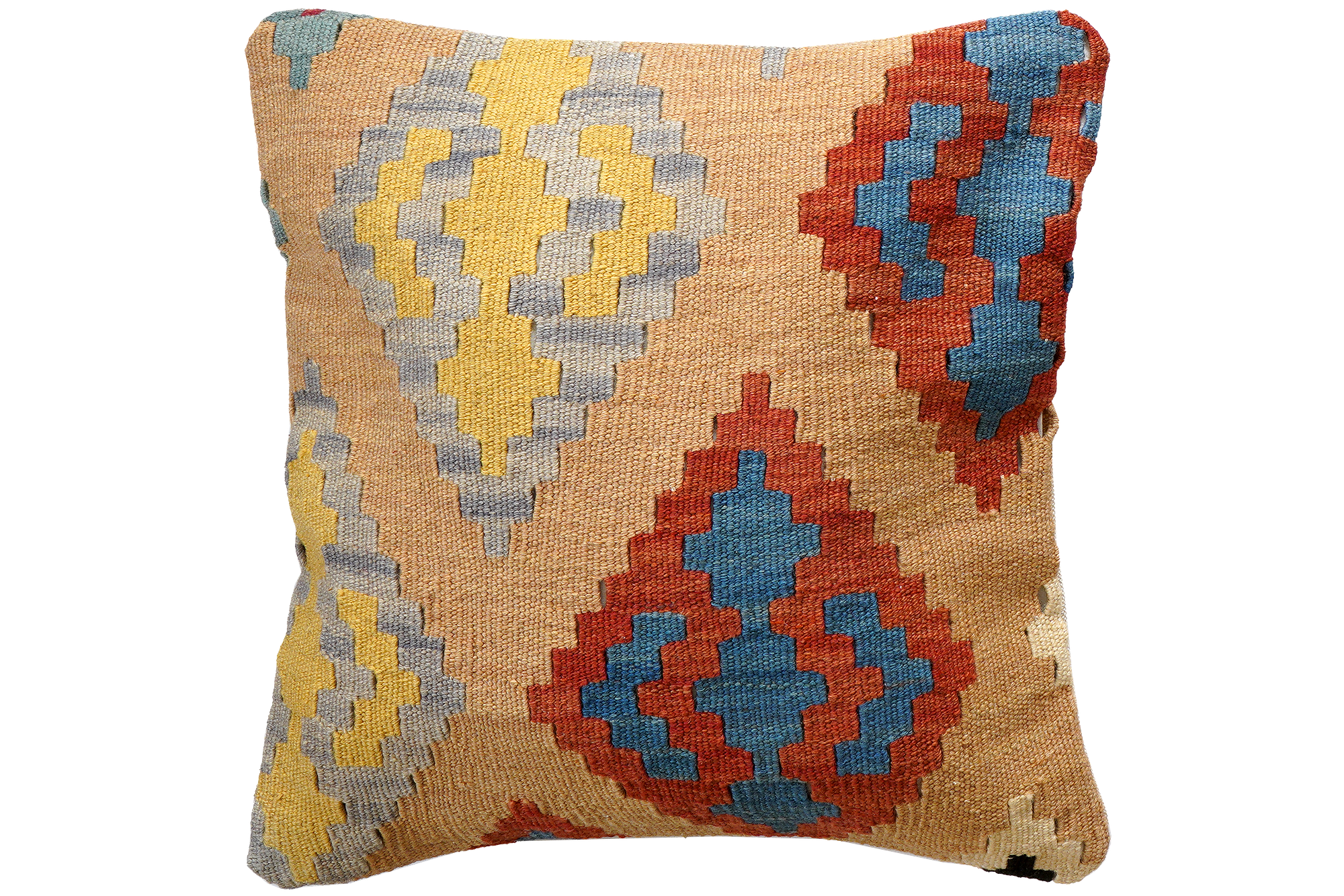 Kilim Kissenbezug Wolle Rot 0