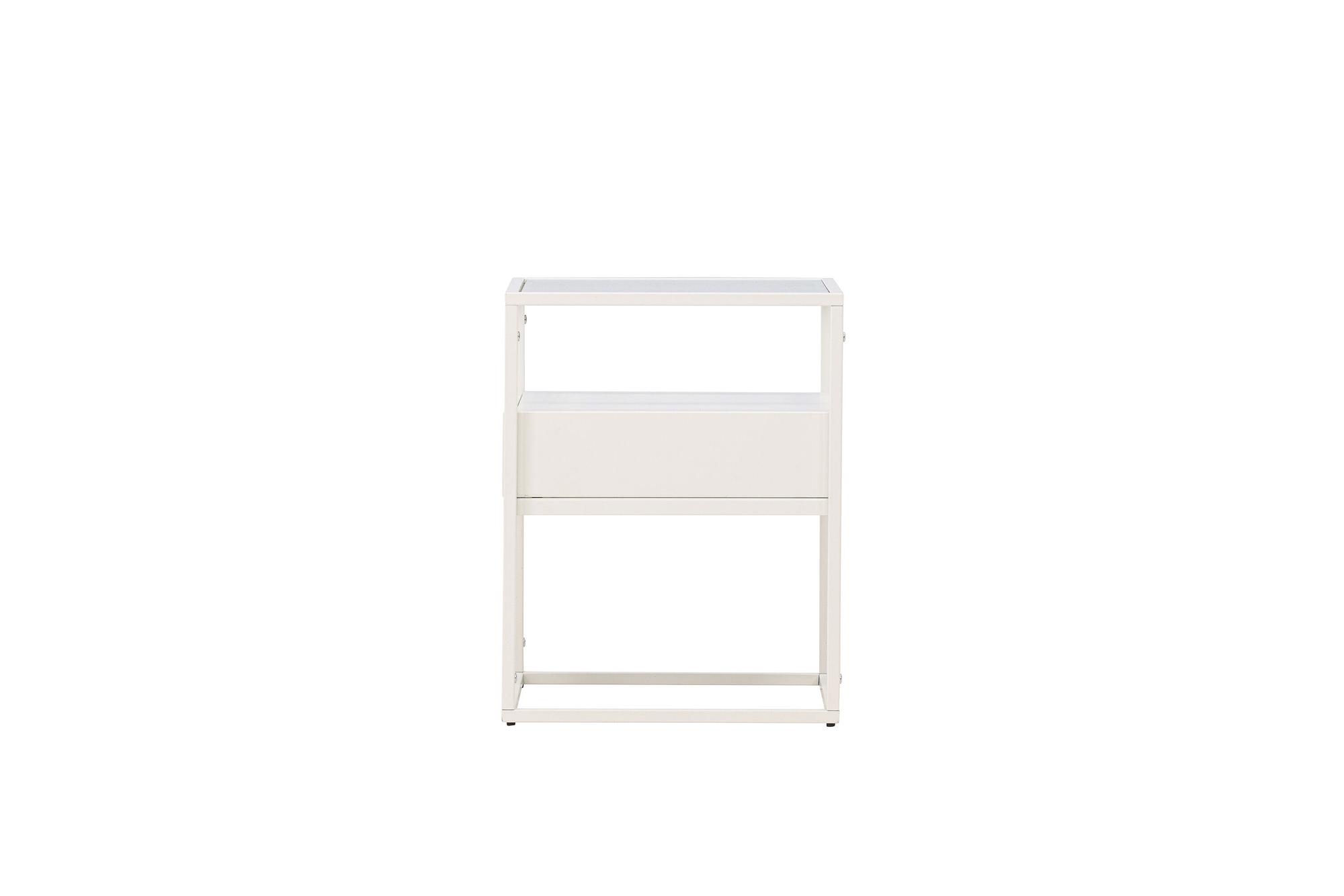 Fortaleza Beistelltisch Stahl Glas Schwarz 3