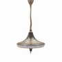 Vintage Pendant Lamp Metal Plastic White 1980s 0