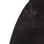 Ovale Couchtischplatte Mangoholz Schwarz 4