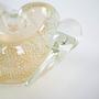 Aschenbecher Muranoglas Gelb 1960er Jahre 10