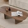 Oval Coffee Table Walnut 3