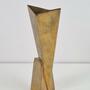Vintage Vase Messing Versilbert 1930er Jahre 4
