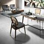 Couchtisch Nussbaumholz Glas Braun 1