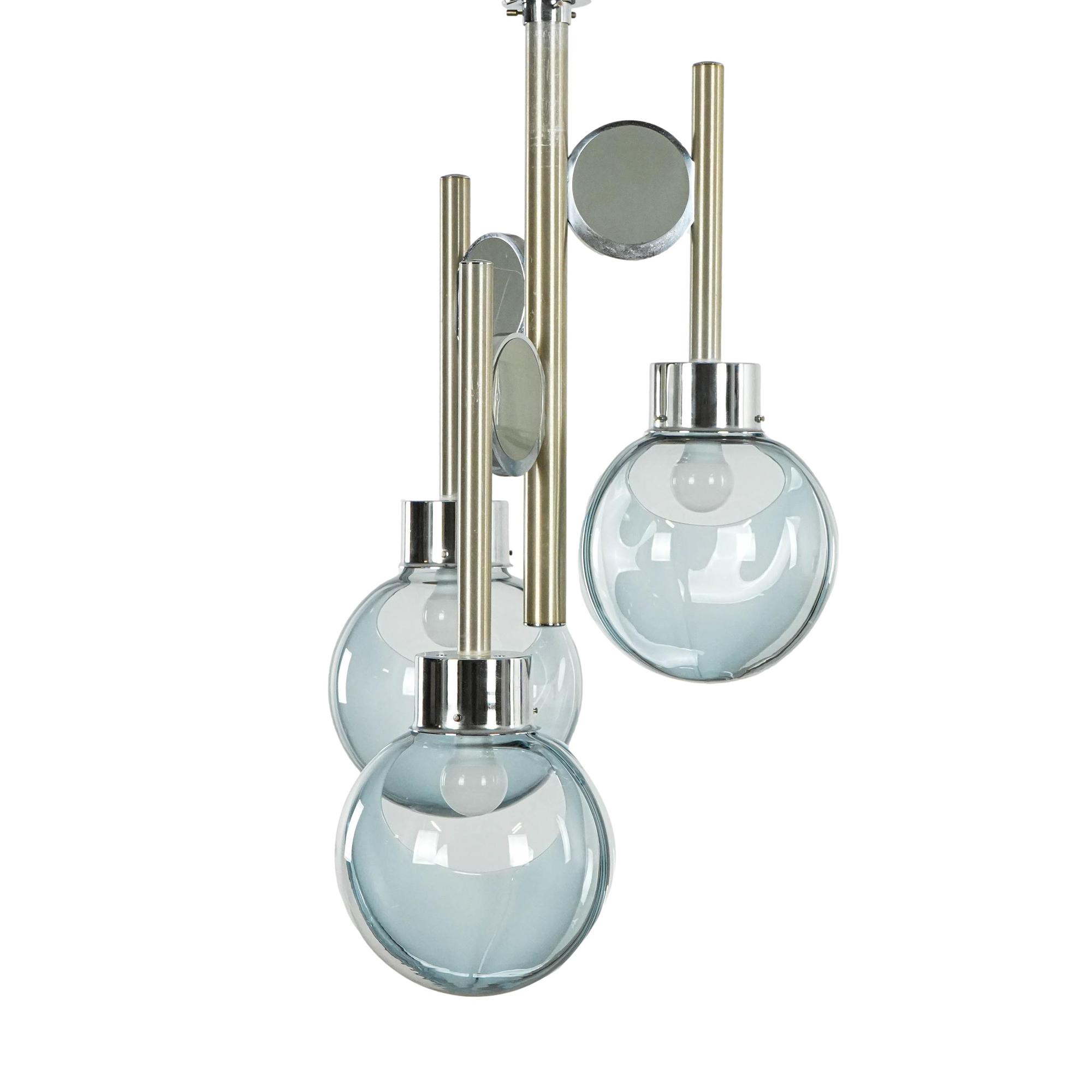 Space Age Kronleuchter Muranoglas 1970er Jahre 0