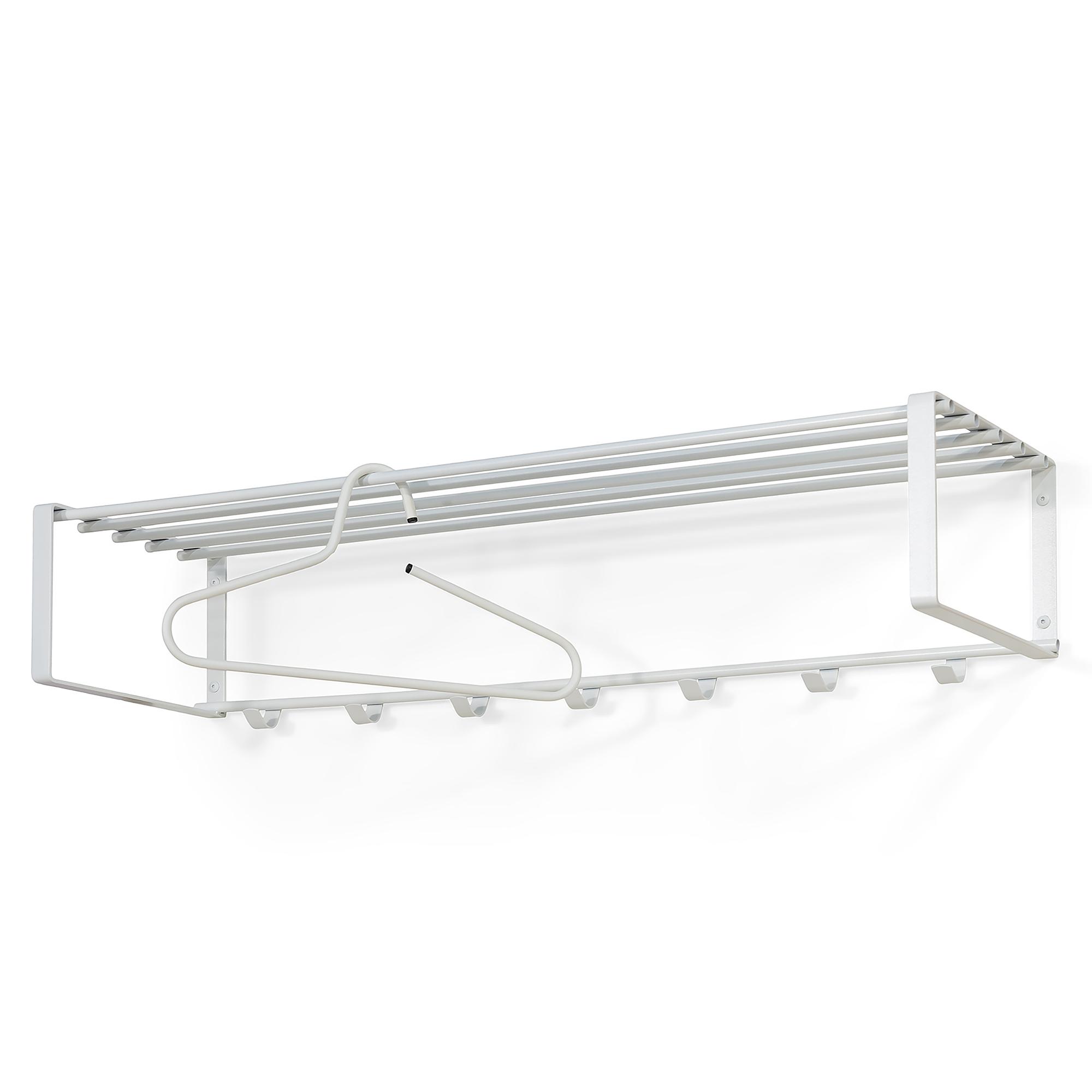 Welbeck Wandgarderobe Metall Weiß 1