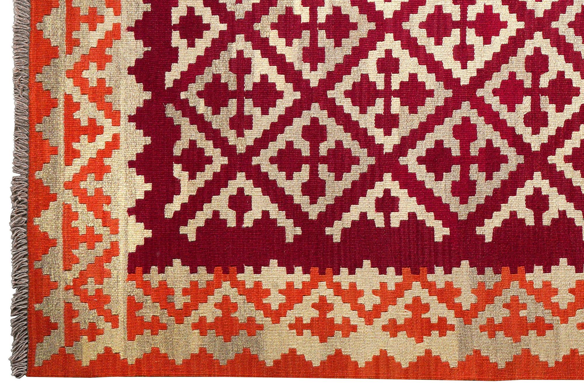 Kilim Gashgai Teppich Wolle Mehrfarbig 0