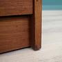 Vintage chest of drawers cherry wood brown 1970s 13