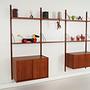 Teak shelf Brown 1960s 4