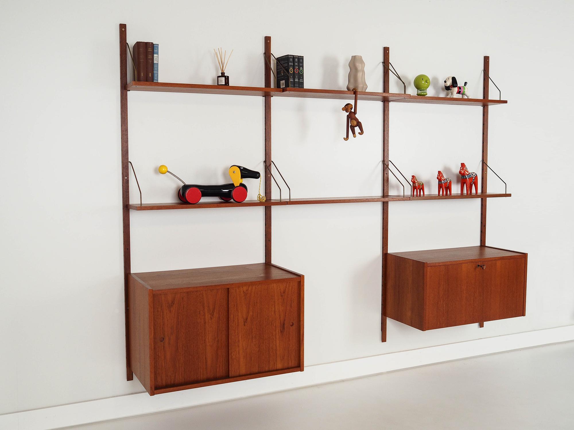 Teak-Regal Braun 1960er Jahre 4