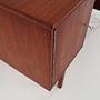 Vintage Schreibtisch Teakholz Braun 1970er Jahre  12