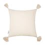 Knot Lines Kissenbezug Baumwolle Beige 1