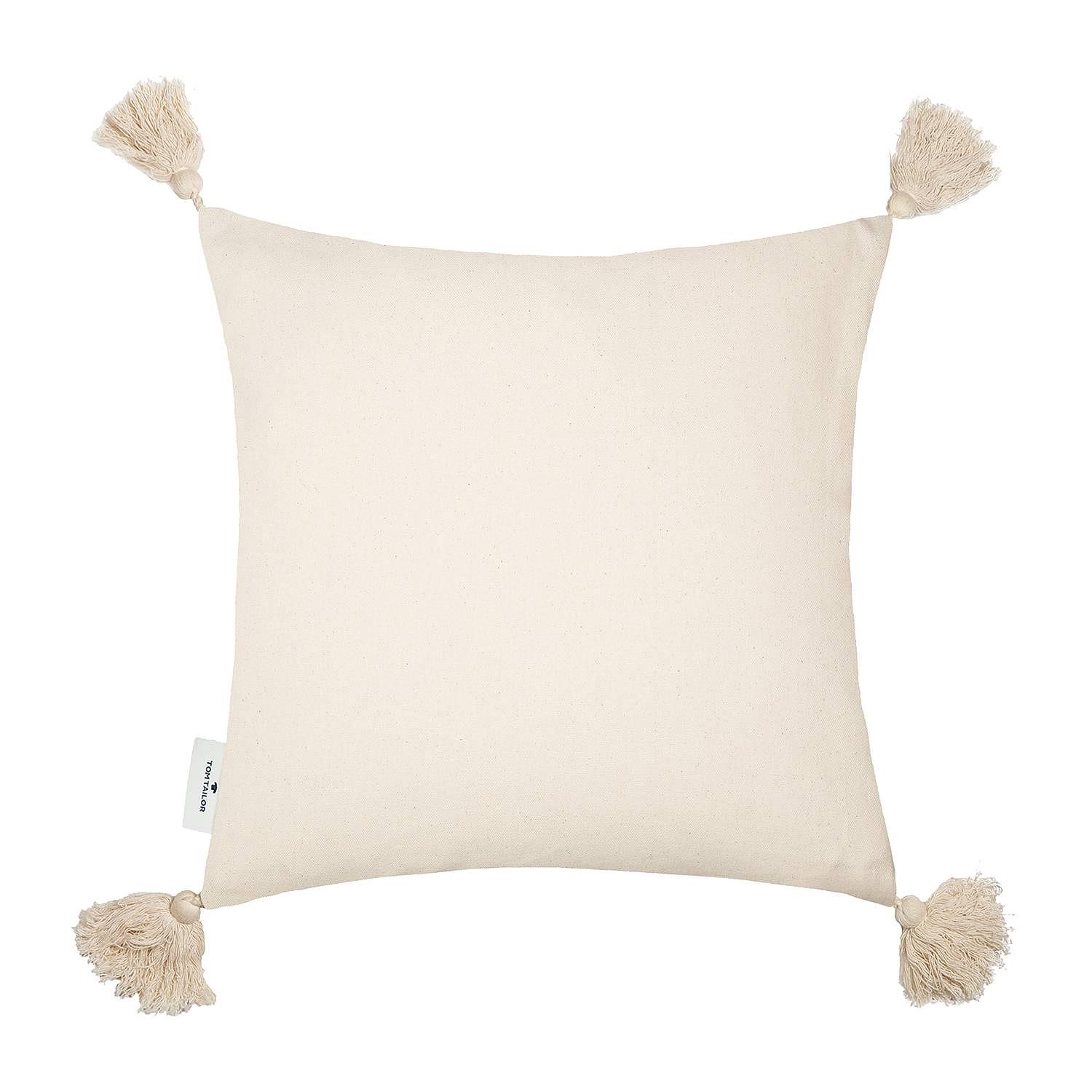 Knot Lines Pillowcase Cotton Beige 1