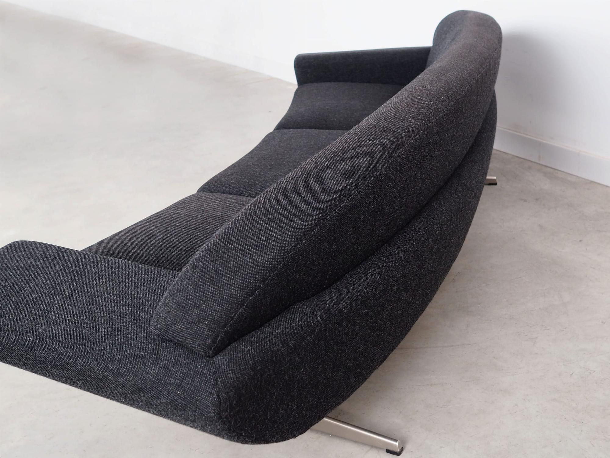 Capri Sofa Fabric Graphite 1960s 11