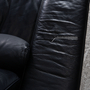 6500 Sofa 3-Sitzer mit Funktion Leder Dunkelblau 3