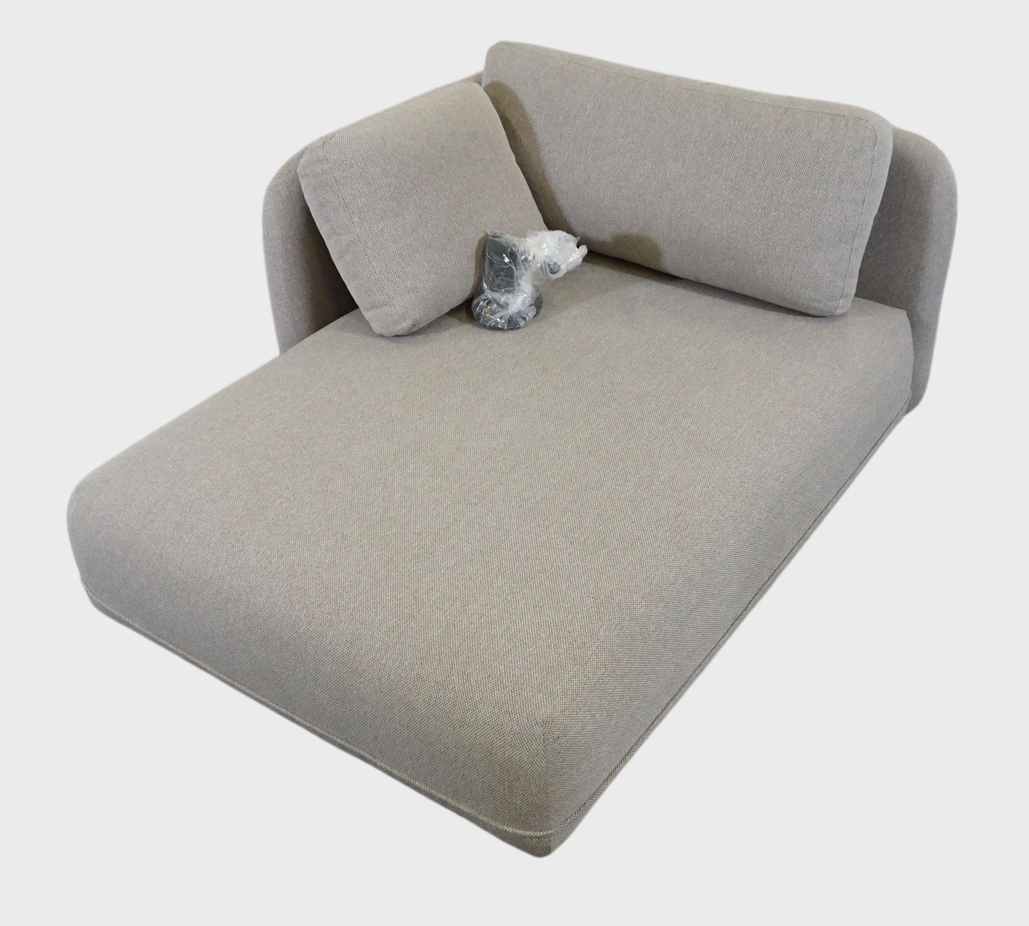 Ellis 1-Sitzer Récamiere abnehmbare Armlehne Agnes Brown 6