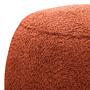 Ottoman LOVELOCK Bouclé Rust Red 3