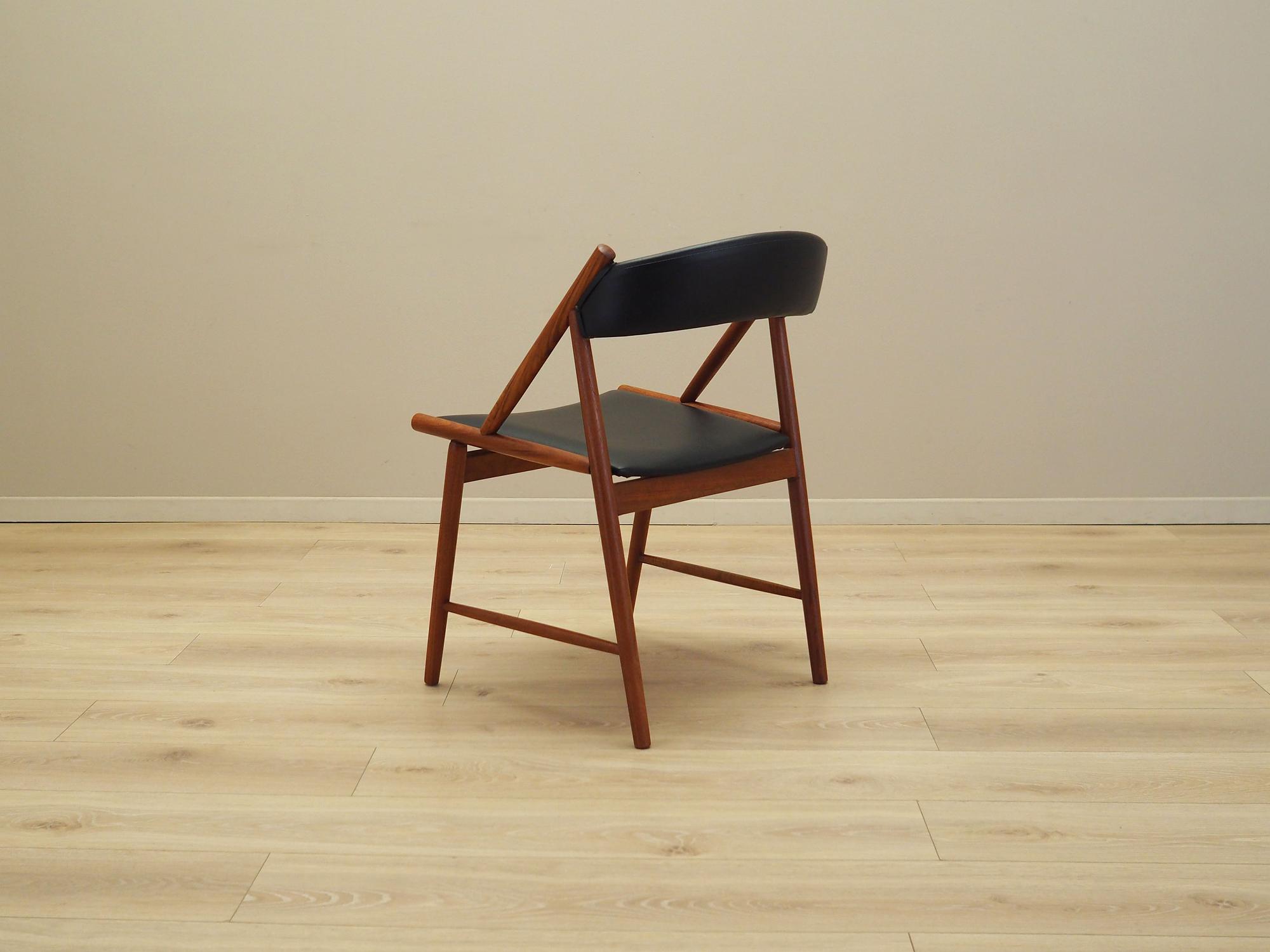 Dining chair Teak wood 1970s 4