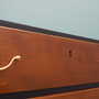 Vintage chest of drawers walnut wood brown 1960s 8