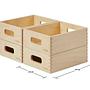 Holzaufbewahrungsboxen-Set Holz Natur 5