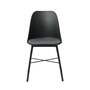 2x Esszimmerstuhl Metall Webstoff Schwarz 1