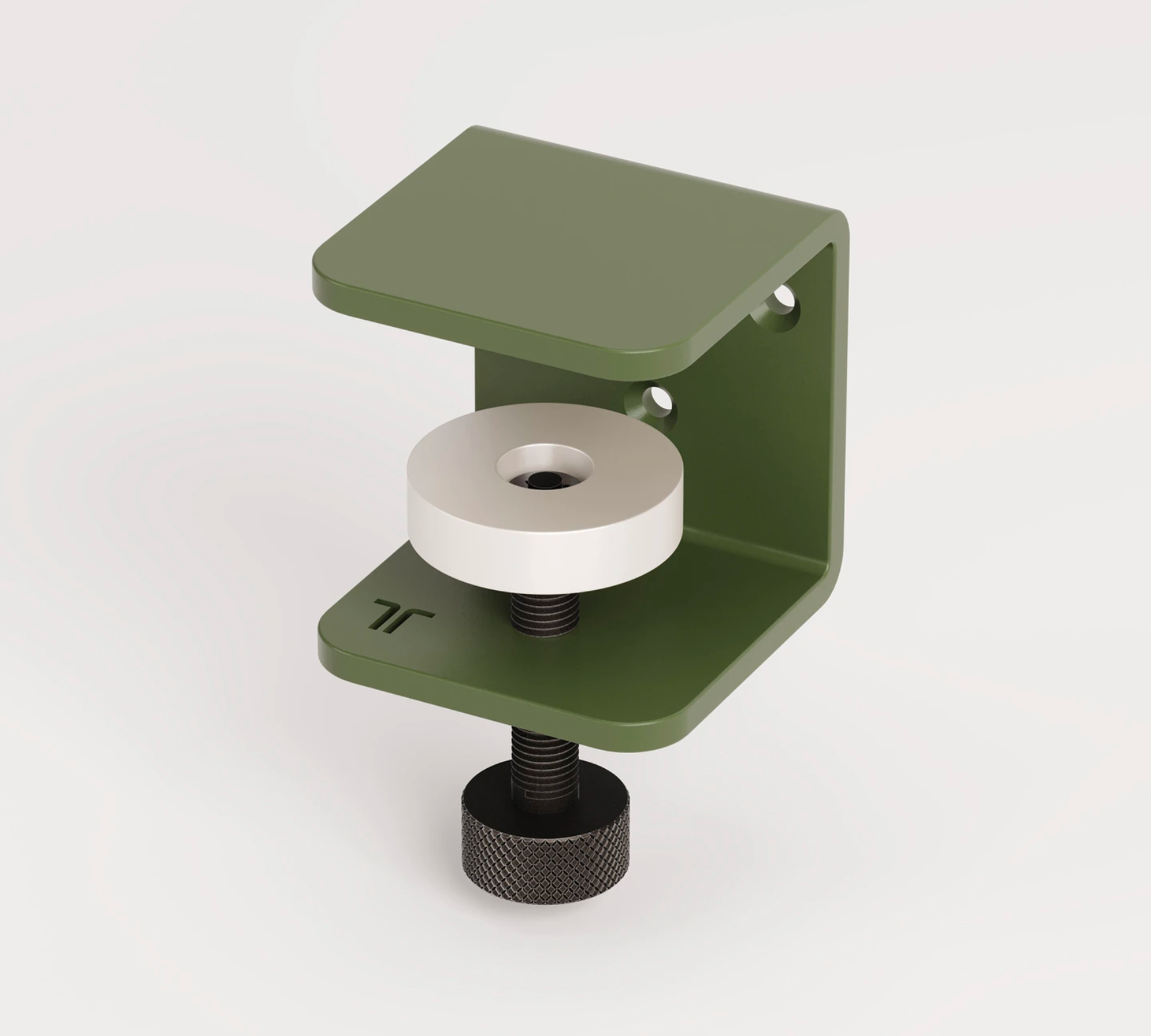 2x Bracket Wandhaken Stahl Grün 0