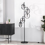 Floor lamp 5-light metal black 0
