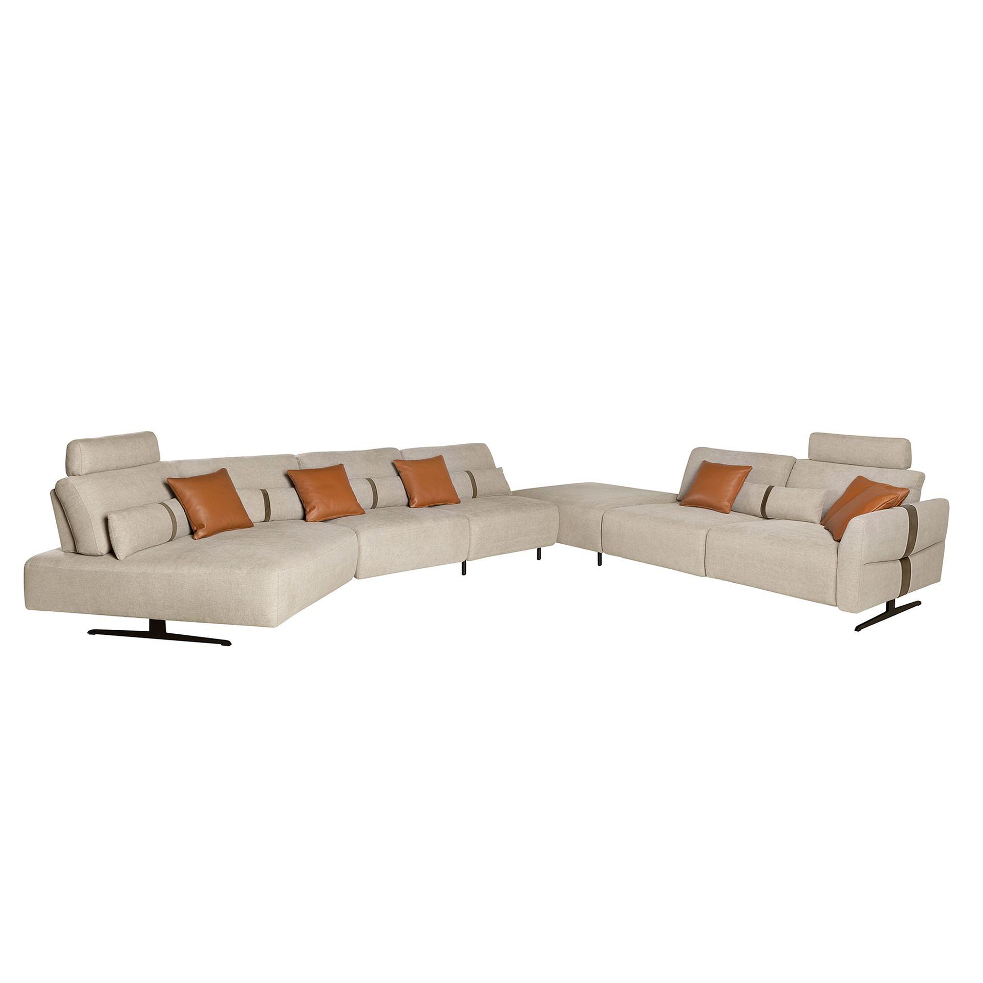 Modular Sofa Chaise Longue Left Sand 1