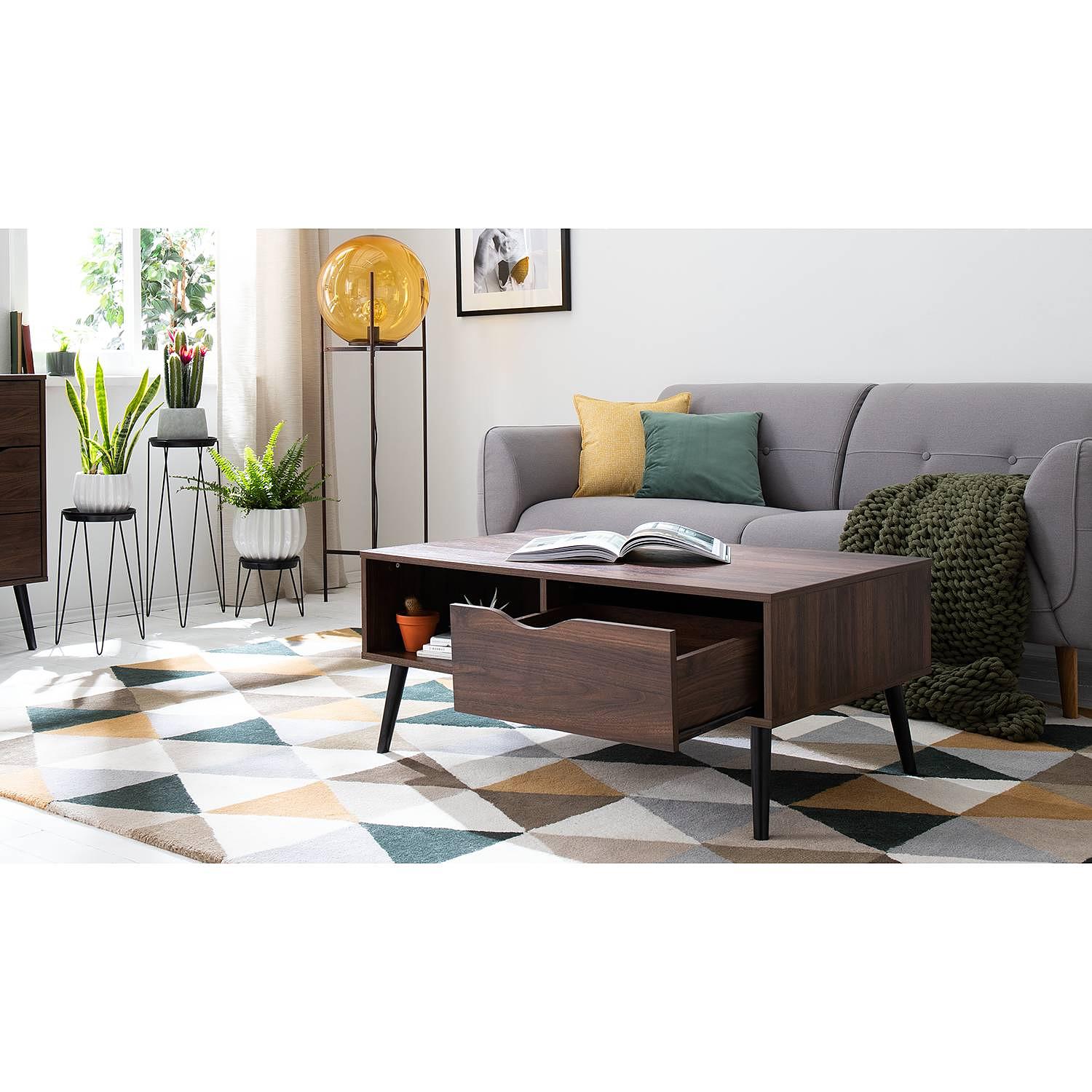 Couchtisch GJORA Walnuss Dekor 3