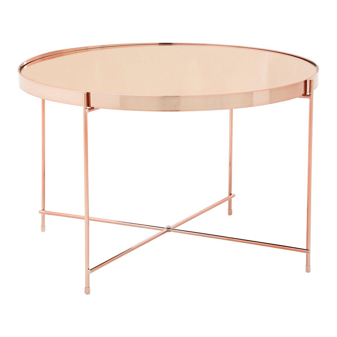 Allure Beistelltisch Spiegelglas Gold 0