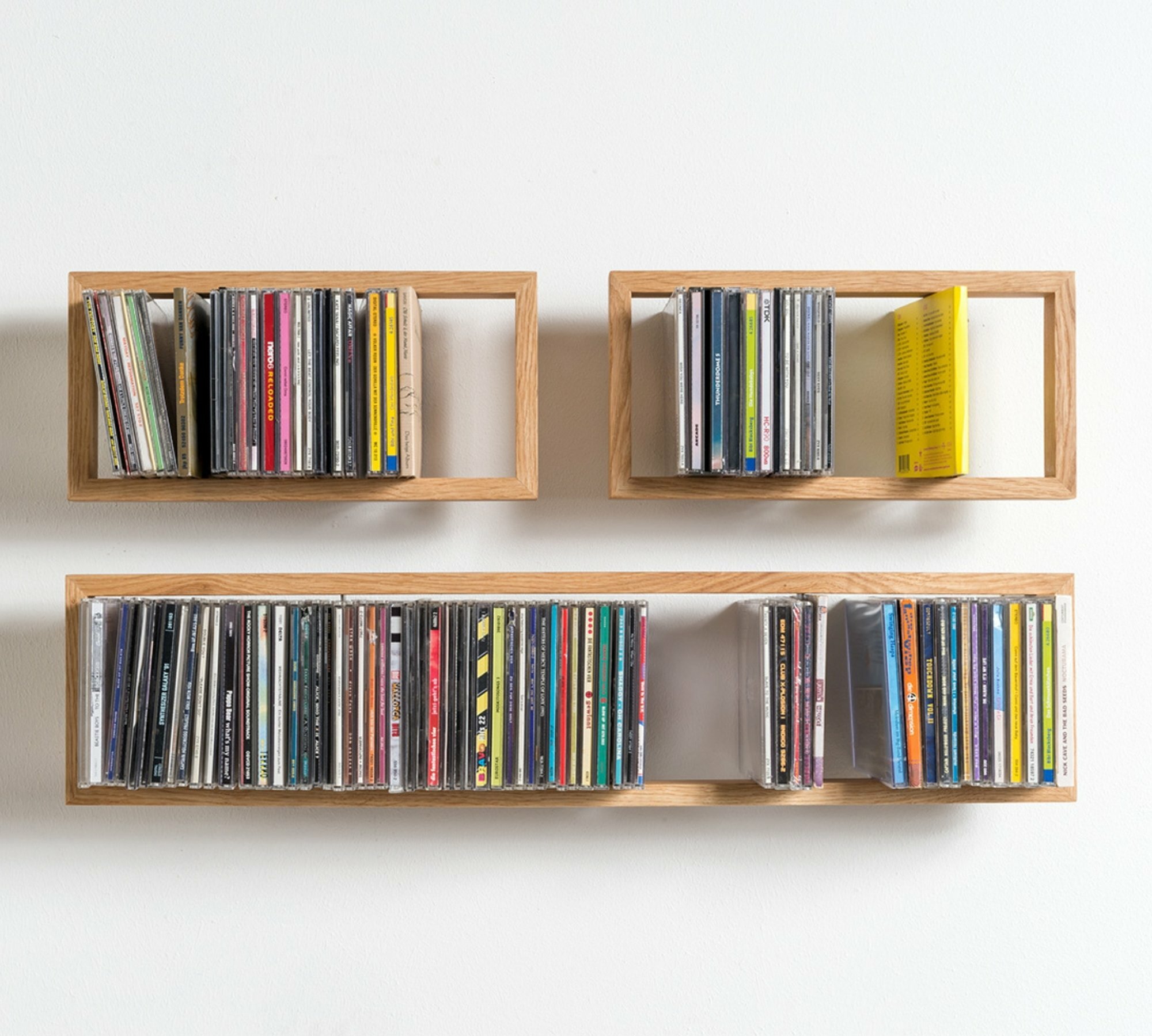CD-Regal mit Eichenrahmen b-cd2 Dunkel 5