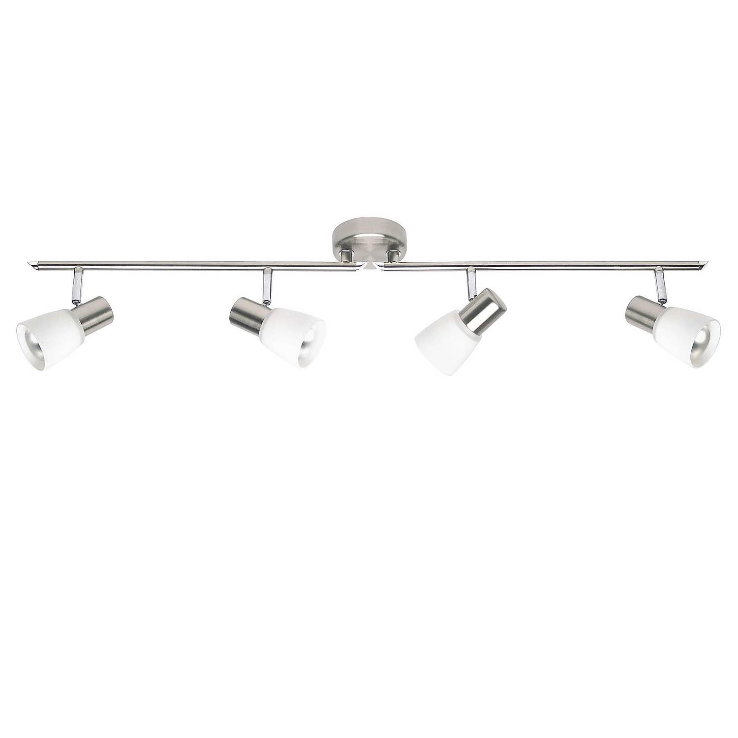 Ceiling light Luca Frosted glass Iron Silver 0