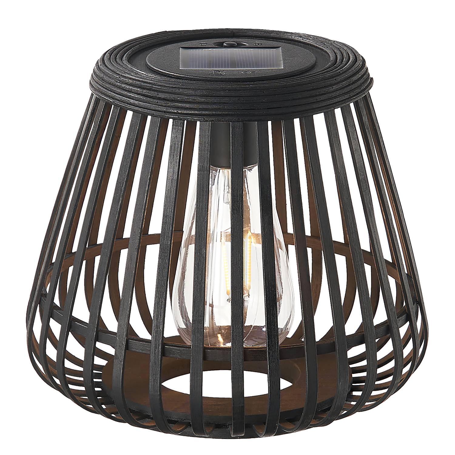 Solar-Laterne Sunshine Glimmer Schwarz 1