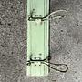 Vintage Wall Coat Rack Wood Green 1