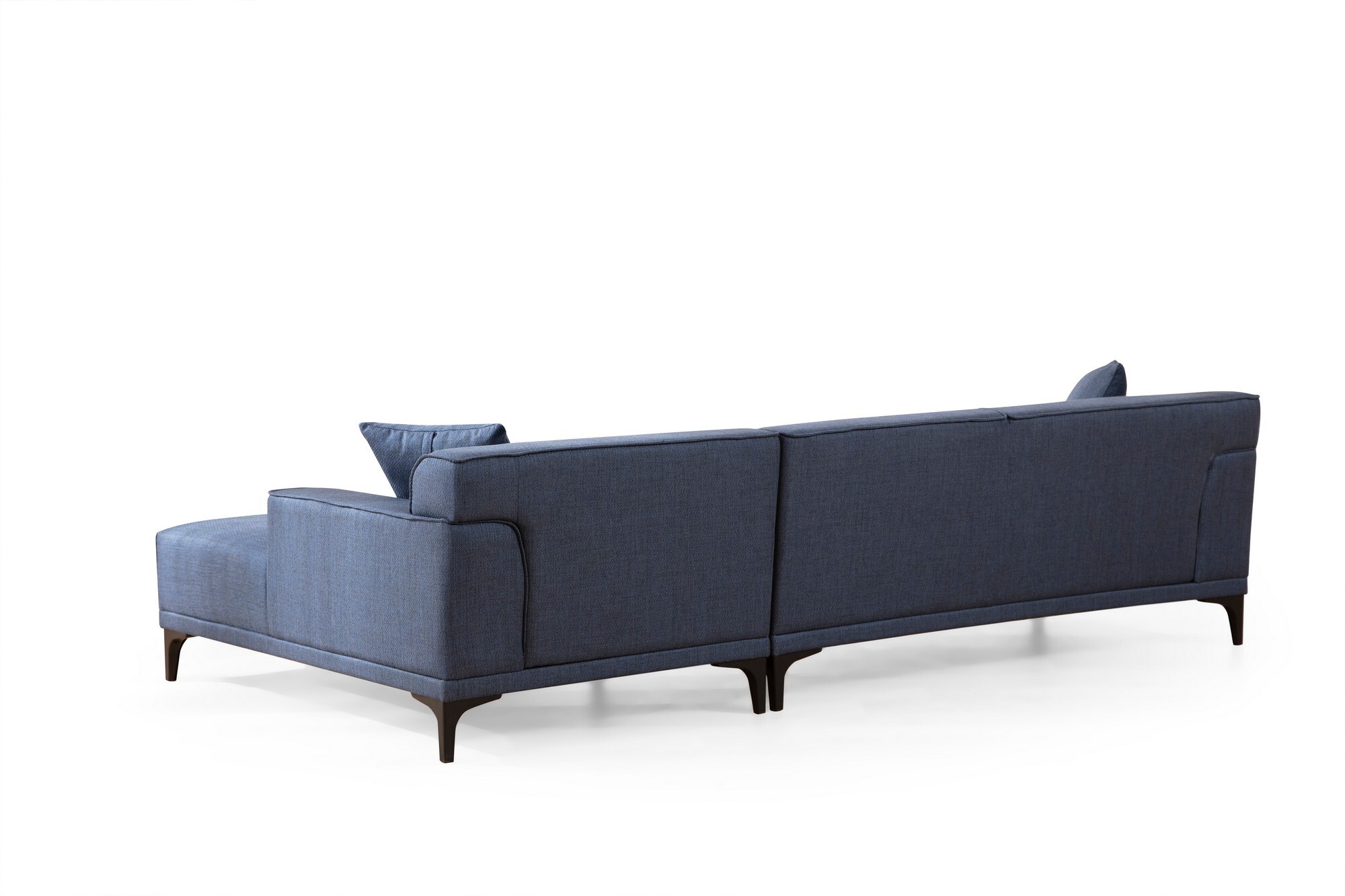 Modern Sofa Chaise Lounge Right Blue 8