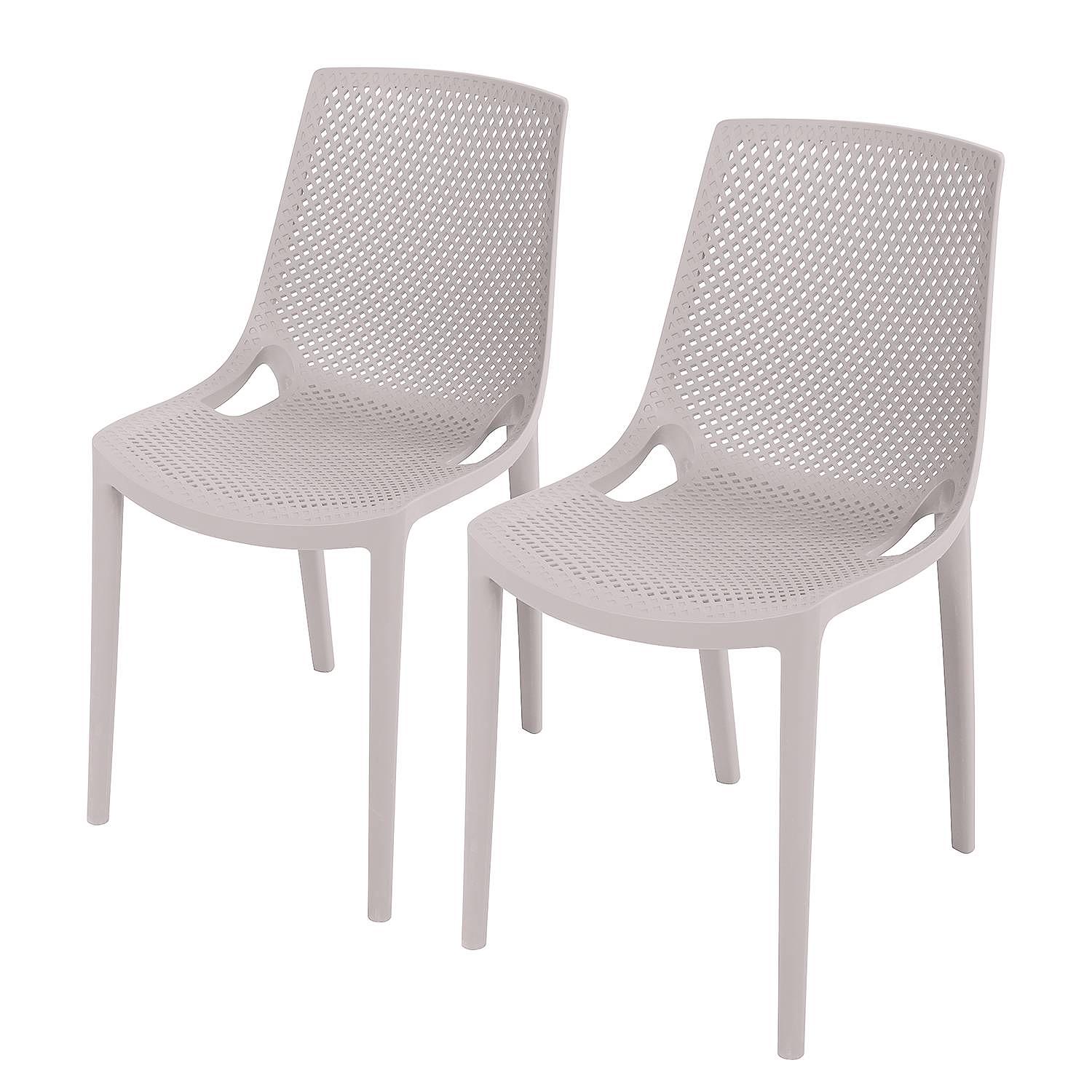 2x Stapelstuhl Vacaria Grau 0