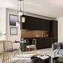 Pendant light Attila 3-light colored glass iron 3